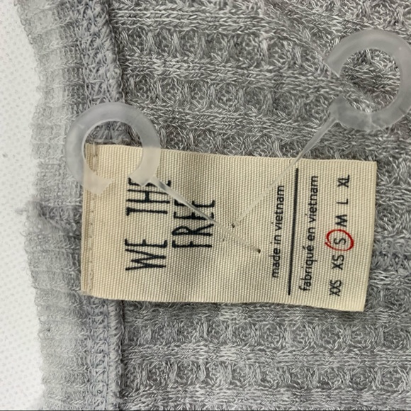 Free People S We the Free Grey thermal  tunic - Picture 2 of 8